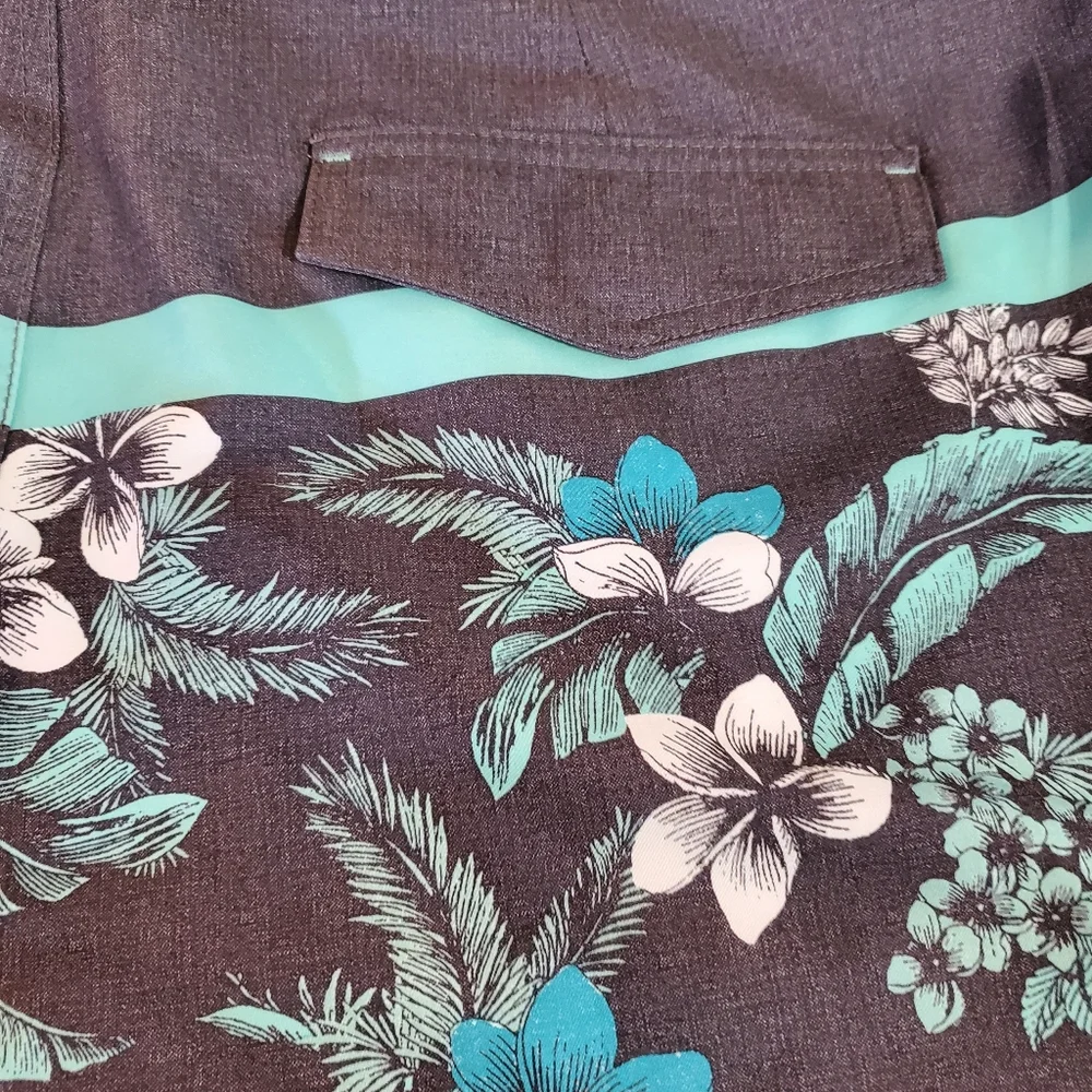 Goodfellow & Co. Hibiscus Print Men's Swim Trunks size 40